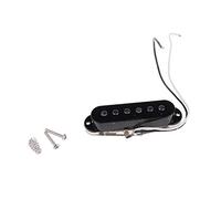6 Strings Electric Guitar Pickups Single Coil Bass Black Guitar Coiled Cord 30 Ft