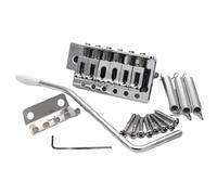 6 Strings Guitar Bridge Saddle Tailpiece For Guitar Electric Guitar Tremolo Bridge Standard Guitar Accessories(Silver)
