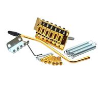 6 Strings Guitar Bridge Saddle Tailpiece For Guitar Electric Guitar Tremolo Bridge Standard Guitar Accessories(Gold)