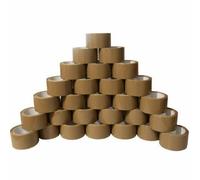 6 Strong Brown Buff Parcel Packaging Packing Tape 48mm X 68M Box Sealing Rolls