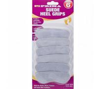 6 Suede Heel Grips Value Comfort Blister Anti-Slip Walking One Size