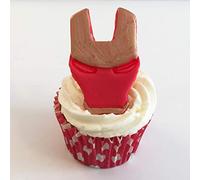 6 Sugar Marvel Ironman 7cm x 5cm Cake Toppers- Edible, Unique & Made with Love & Imagination in The UK!