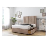 Comfort Tokyo Mink Naples Divan Bed Base 4 Drawers - 26" Strutted 6' Super King