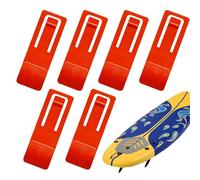 6 Surfboard Fin Fastener, Surfboard Fins Clips, Replacement Buckle Shark-fin Device Paddle Board Fin Replacement, Surfing Gear Fin Bracket, Watershed Fin Clip, 4.7X1.7cm