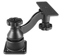 6" Swing Arm Mount Fishfinder for Fishfinders & Chartplotters 360° Rotation Universal Horizontal Mount Bracket for Garmin,for Lowrance,for Humminbird and More