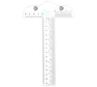 6" T Square Ruler, Clear Acrylic T Ruler Drafting Tools, Inch Metric Measuring Scale Rule Drafting Tools for Crafting Drawing Scrapbooking Art Framing