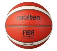 (6, Tan/White) Molten 4500 Premium Leather Basketball