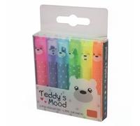 6 Teddy's Mood Mini Highlighter Scented - Bundled by GetInStyle Shop