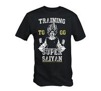 6 TEE NINERS Black Training to Go Super Saiyan T Shirt (X-Large)