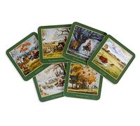 6 Thelwell Hunting Coasters. From his iconic sporting prints. British made