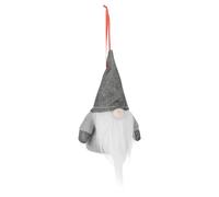 (6 (Three Red, Three Grey)) 2,4,6 Christmas Tree Hanging Gnome Xmas Gonk Decoration Glitter Festive Ornament