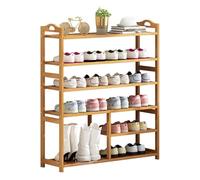 6-Tier Bamboo Shoe Rack - Space-Saving Organizer for 18-25 Pairs, Stylish Storage Solution for Entryway, Living Room, Bedroom & Closet - 90CM Width