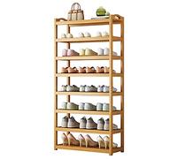 6-Tier Bamboo Shoe Rack - Sturdy & Sustainable Storage, Portable Dustproof Non-Slip Design, 80cm Height, Ideal for Home Organization & Space-Saving Solutions