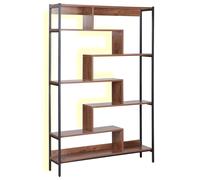 6 Tier Bookcase DAVEN Dark Wood