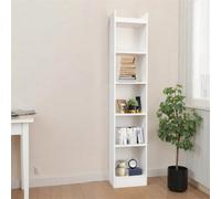 6 Tier Bookcase Tall Narrow Bookcase Wooden Open Storage Book Shelve
