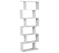 6 Tier Bookcase VALDOSA 190 cm Off-White