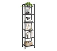 LEDREM 6-Tier Bookshelf, Bookcase, Shelving Unit,30 X 40 X 187.5 Cm, Industrial
