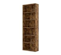 6 Tier Bookshelf Storage Shelves Bookcase Display Cabinet Organizer