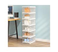 6-Tier Foldable Angel White Shoes Box