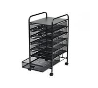 6 Tier Rolling File Creative Desktop Document Holder with Wheels Office & Home File Rack Efficient File ment & Slish Paper Solut