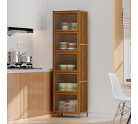 6-Tier Versatile Bamboo Storage Cabinet