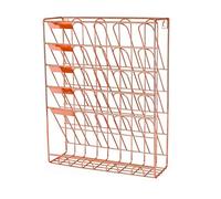 6 Tier Wire Hanging Wall File Holder Document Folder Organiser Magazine Rack Rose Gold Stylish and Functional Storage Solution