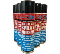 (6 Tins) 500ml Bond it spray Contact adhesive Super Strong carpet tiles underlay spray glue