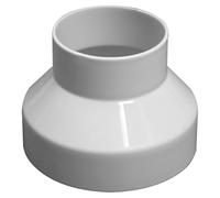 6 to 4 Inch Duct Reducer Increaser ABS Round Air Duct Hose Adapter Pipe Connector for Inline Ventilation System Hose Adapter Ducting