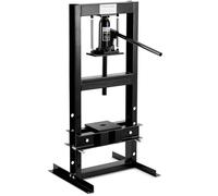 6 Ton Hydraulic Shop Press, H-Frame Hydraulic Floor Workshop Press with Adjustable Height Stamping Plates, Built in Relief Valve for Bending Straightening Bearings U Joints Car Repair for Garage-Black