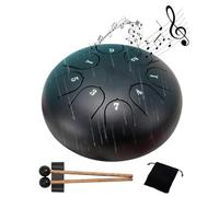6 Tones Steel Tongue Drum Outdoors Rain Drum Instrument Ethereal Accessories U1e0 Hand Drum Sticks Percussion Mini Drum Drum