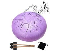 6 Tones Steel Tongue Drum Outdoors Rain Drum Instrument Hand Drum Drum Percussion Sticks L9q7 Mini Drum Accessories Ethereal
