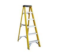 6 Tread Heavy Duty Fibreglass Step Ladder | Electricians GRP Step Ladder 30,000v