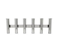 6 Tube 304 Stainless Steel Fishing Rod Holder Deck 26.26 Inch Fishing Pole Stand with Preset Holes & Easy Installation, 2kg Fishing Marine Accessory Tool for Saltwater