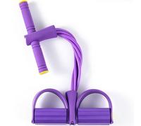 6 Tube Pedal Ankle Puller,Fitness Resistance Bands,2025 Upgrade Stretch Bands for Exercise Sit Up Exercise Equipment AB Training Auxiliary Device Workout Equipment for Women Men purple