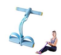 6-Tube Pedal Resistance Band with Handles, Multifunction Tension Rope, Sit Up Pull Rope for Full Body Workout, Home Gym Training Yoga Pilates, Exerciser for Abdomen Leg Arm Waist Toning (Blue)