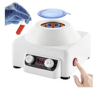 6 Tube Portable Electric Centrifuge Machine with 0-60 Minutes Timer for Lab School Science, Plasma Serum Blood Separation