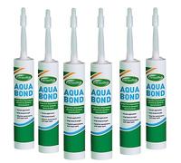(6 TUBES) Aqua Bond Joining Adhesive 310ml Tube | Heavy-Duty, Waterproof Artificial Grass Glue, Ideal for Astro Turf Lawns, Outdoor Carpet, and Synthetic Turf Seams