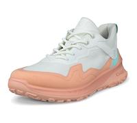 (6 UK (39EU), Dusty Peach/White/Emerald) ECCO Womens Ult-Trn Low-Cut Ultra-light Walking Shoes
