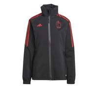 (6 UK, Black) Adidas Womens/Ladies Belgium Stripes Raglan Raincoat