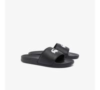 (6 UK, Black/White) Lacoste Mens Serve Sliders