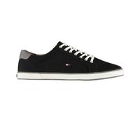 (6 UK, Black/White) Tommy Hilfiger Mens Harlow 1D Flag Logo Trainers