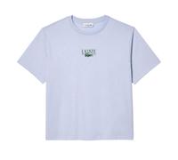 (6 UK, Blue) Lacoste Womens/Ladies Printed Cotton Relaxed Fit T-Shirt