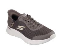 (6 UK, Brown) Skechers Mens Go Walk Hands Up Slip-on Trainers