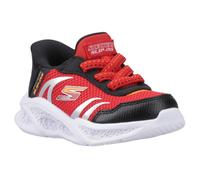 (6 UK Child, Red/Black) Skechers Mens Meteor Lights Trainers