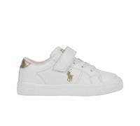 (6 UK Child, White/Gold) Ralph Lauren Childrens/Kids Sutton Trainers