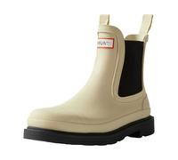 (6 UK, Gravel/Black) Hunter Mens Commando Chelsea Boots