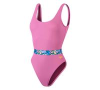 (6 UK, Pink) Speedo Womens/Ladies Belted U-Back One Piece Swimsuit