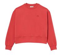 (6 UK, Red) Lacoste Womens/Ladies Embroidered Logo Cotton Blend Oversized Sweatshirt