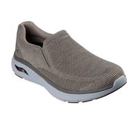 (6 UK, Taupe) Skechers Mens Arch Fit Crosser Locke Trainers