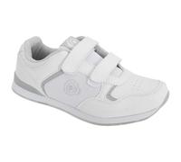 (6 UK, White) Dek Womens/Ladies Lady Skipper Touch Fastening Trainer-Style Bowling Shoes